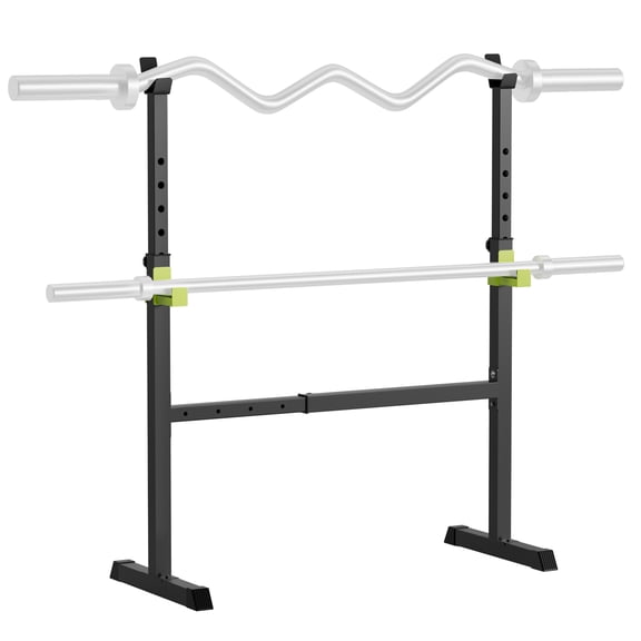 Porfeet Adjustable Squat Rack, Heavy-Duty Weightlifting Barbell Rack, Portable Dumbbell Rack, Bench Press Stand for Home Gym Strength Training, 550 lbs Capacity