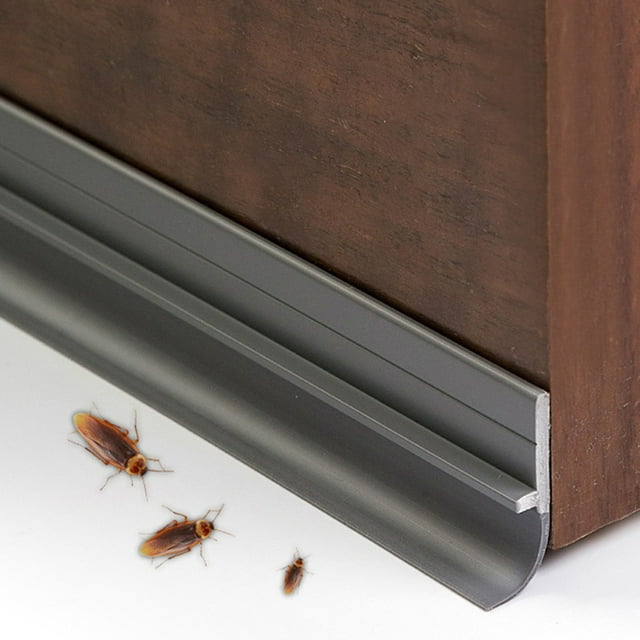 Hevirgo Door Bottom Sealing Strip Wear-Resistant Good Flexibility 3mm Thick PVC Adhesive Door Sweep Weather Stripping for Exterior/Interior Doors(Coffee)