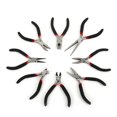 thumbnail image 1 of Porfeet Mini High Hardness Plier Carbon Steel Round Needle Bent Nose Cutter Plier for Jewelry Making(Black Diagonal Pliers), 1 of 9