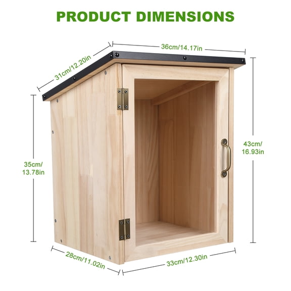 Porfeet Outdoor Library Book Box, Little Free Library Kit, Outdoor Library Book Box, Neighborhoods Community and Schools Sharing Book, Literature and Newspapers,Wooden Color