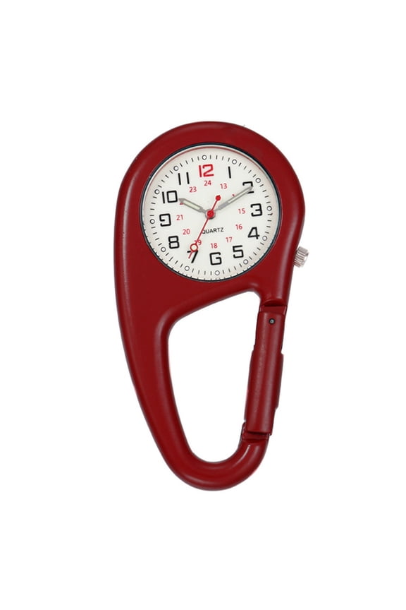 Pocket Watch Luminous Shock Resistance Precise Backpack Belt Pocket Clip Watch for Outdoor