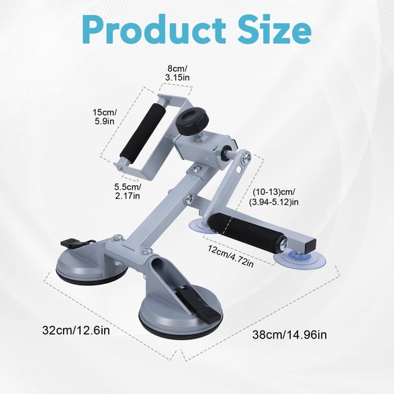 Porfeet Portable Arm Bike with Suction Cup Base,Adjustable Resistance Hand Bike for Upper Limb Rehabilitation,Hand Cycle Exerciser Pedal,Physical Therapy for Stroke and Elderly,Home and Office Use