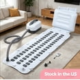 thumbnail image 1 of Porfeet Portable Spa Bubble Bath - Bubble Bath Mat Tub Spa with Upgraded Powerful Suction Cup,Electric Air Pump,Pillow and Remote Control for Relaxation (White), 1 of 13