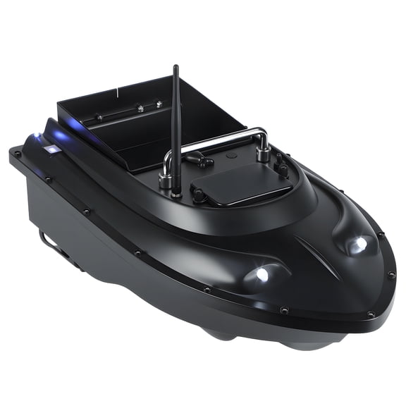 Porfeet RC Bait Boat for Surf Fishing, 546-Yard Range Remote Control, 4.4lb Loading Capacity, Dual Motor, 13500mAh Battery, Fish Bait Boats with LED Light for Professional Fishing