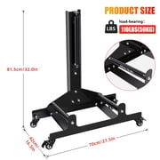 Porfeet Rolling Wheel Detailing Stand, Car Wheel Cleaning Stand with 4 Casters