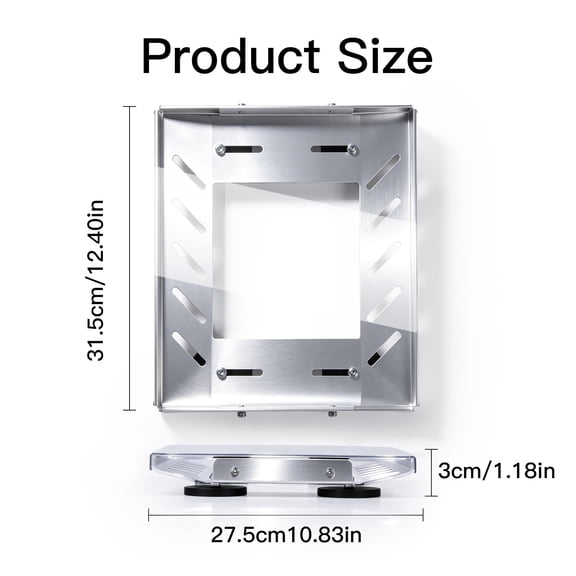Porfeet Roof Magnetic Bracket for RV,No-Drilling Installation,Super Strong Grip Aluminum Alloy Stand