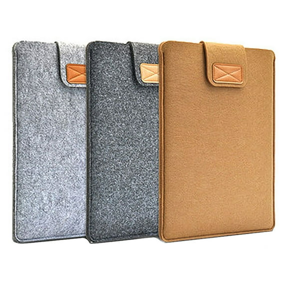 Porfeet Soft Anti-Scratch Felt Protect Bag Case Cover for Macbook Ultrabook Laptop Tablet,Black 10 inch