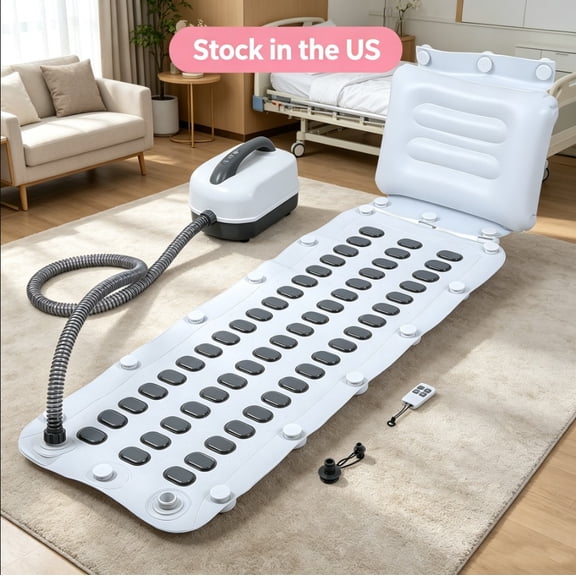 Porfeet Upgraded Bathtub Spa,Bubble Bath Mat-Portable Bathtub Spa Mat,Electric Bubble Mat with Remote Control, Simplicity of Operator,Help You Relax Both Physically and Mentally,White