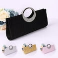 thumbnail image 1 of Porfeet Women Luxury Rhinestone Satin Pleated Evening Bag Party Clutch Purse Handbag,Red, 1 of 9