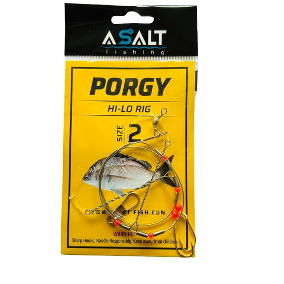 Asalt Fishing Porgy Hi-Lo Wire Rigs Size 2