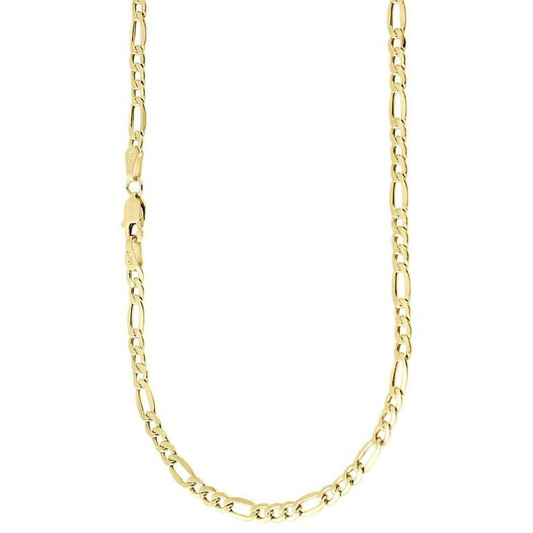 Pori Jewelers 14K Solid Gold Figaro Chain Necklace BOXED