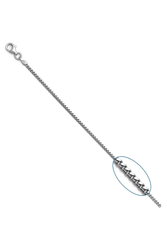 925 Sterling Silver High Polished 1.9MM Miami Cuban 060 Chain necklace