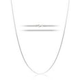 thumbnail image 1 of Pori Jewelers Italian Polished Box Sterling Silver Chain Necklace, 1 mm, 18 in, 1 of 5