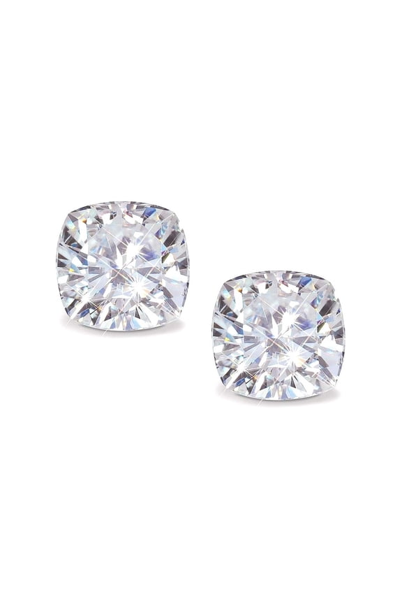 Swarovski Crystal & Sterling Silver Cushion-Cut Stud Earrings - Unisex