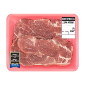 Pork Butt Steak Bone-In, 1.5 - 3.5 lb Tray