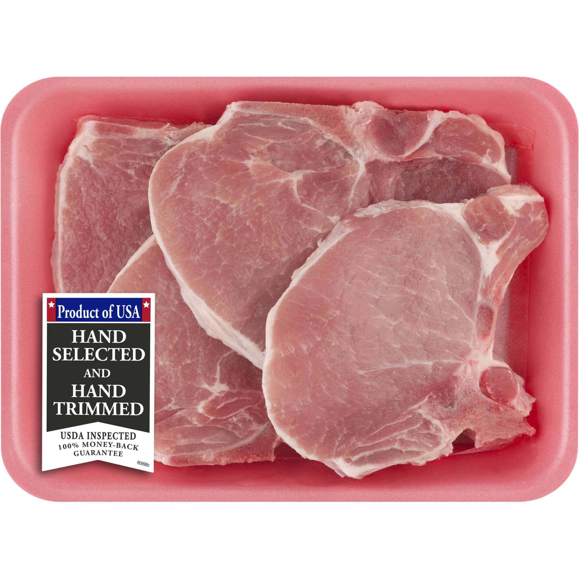 Pork Center Cut Loin Chops Bonein, 1.6 2.6 lb Tray