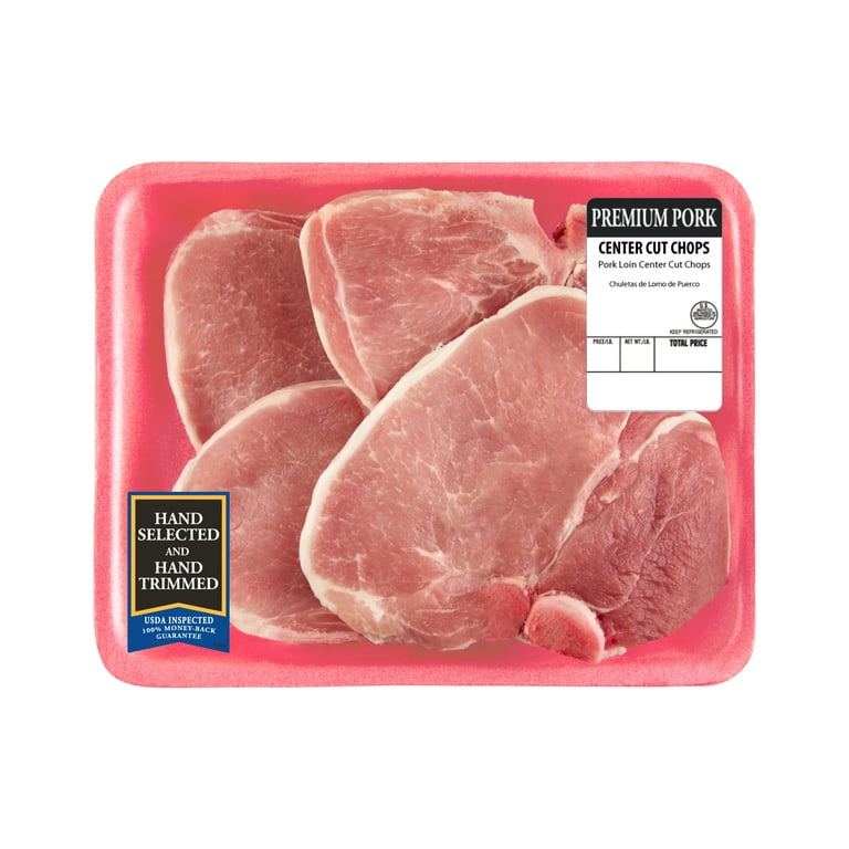 Fresh Pork Bone-In Pork Center Cut Loin Chops 1.63-2.49 lb