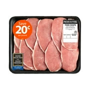 Pork Center Cut Loin Chops Thin Boneless Family Pack, 2.0 - 3.2 lb, Tray