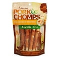 Pork Chomps Baked Pork Skin Dog Chews, 5inch Mini Twists, Real Chicken