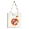 thumbnail image 1 of Pork Chops Meat Food Texture Expression Sack Canvas Tote Shoulder Bag, 1 of 3