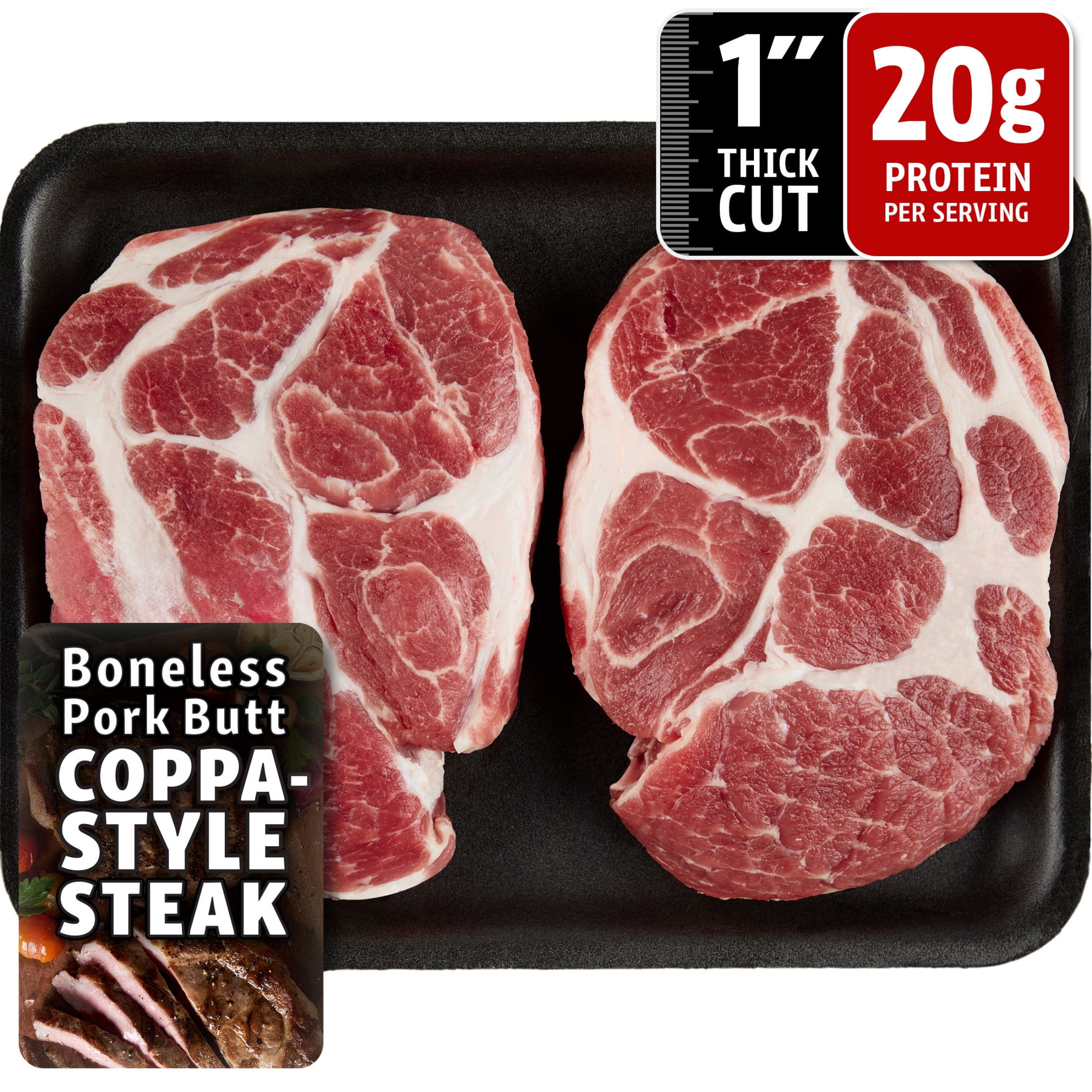 Pork Coppa-Style Steak Boneless, 1.275 - 1.725 lb