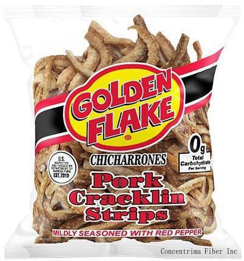 Pork Cracklins W/Red Seasoning 3.50 Oz (Pack 4)