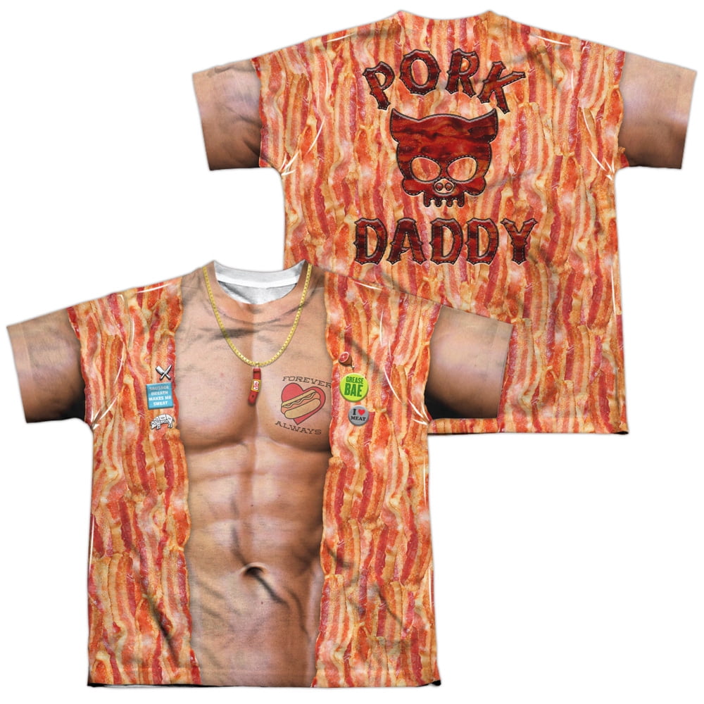 Pork Daddy (Front - Back Print) - Youth Short Sleeve Shirt - Large ...