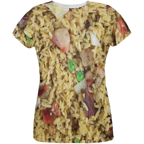 Pork Fried Rice Costume All Over Womens T Shirt Multi 2XL