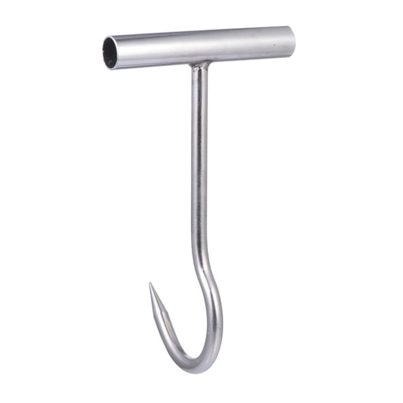 Pork Hook T Shaped Smoker Meat Hooks Boning Hook Bone Hooks Barbecue Grill Hanger Heavy Duty s Processing Butcher Hooks