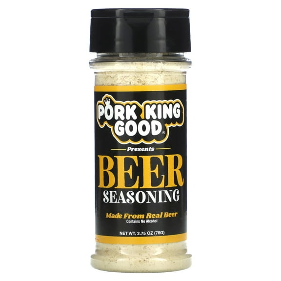 Pork King Good Beer Seasoning for Cooking and Popcorn Seasoning - Keto Friendly, Paleo, No MSG, Gluten Free