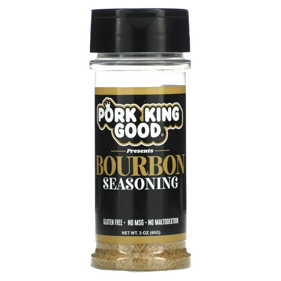 Pork King Good Bourbon Seasoning for Cooking and Popcorn Seasoning - Keto Friendly, Paleo, No MSG, Gluten Free