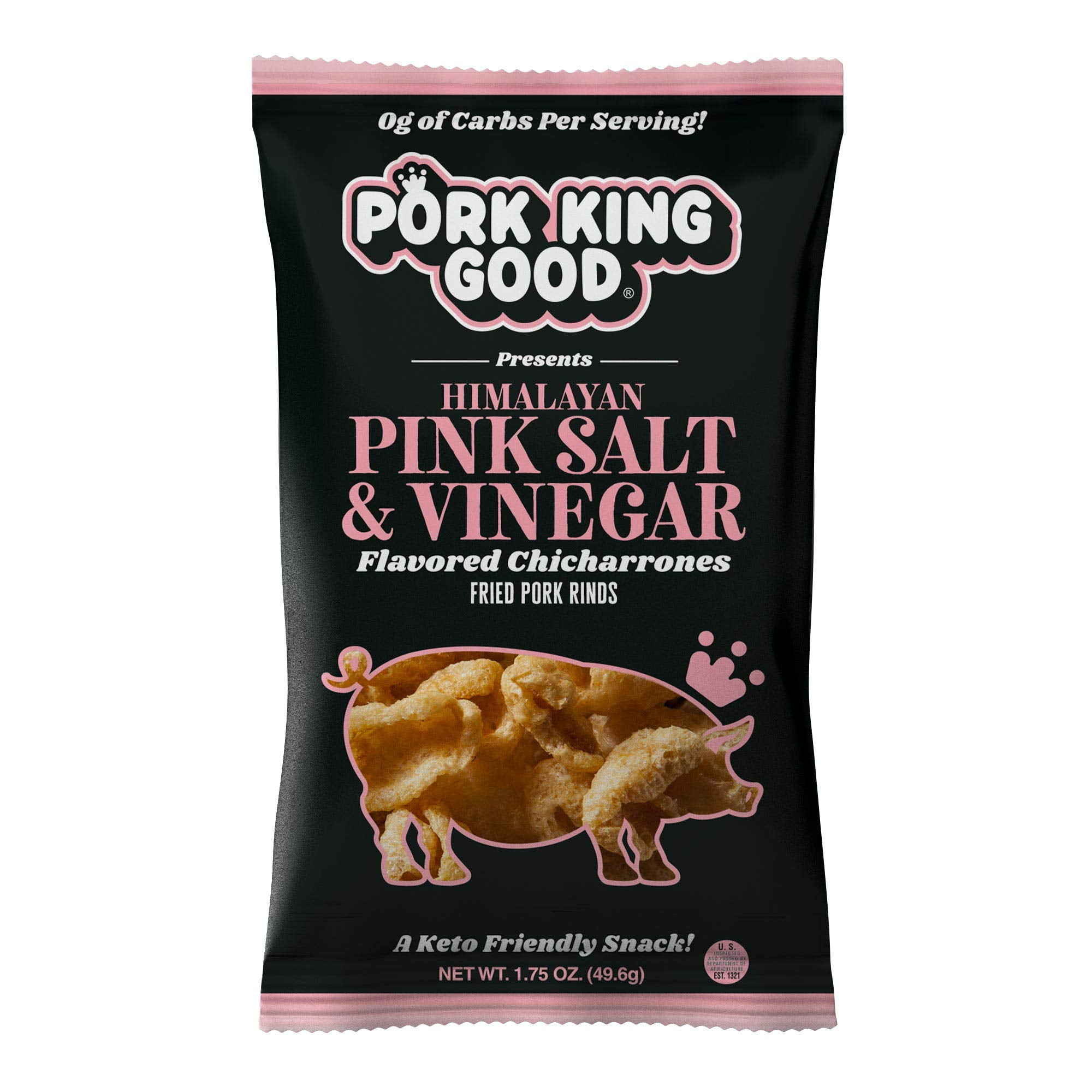 Pork King Good Himalayan MMF7 Pink Salt & Vinegar Pork Rinds