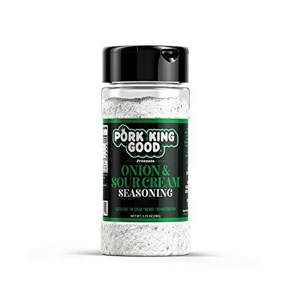 Pork King Good Onion & Sour Cream Seasoning for Cooking and Popcorn Seasoning - Keto Friendly, Paleo, No MSG, Gluten Free