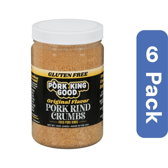 Pork King Good Original Pork Rind Crumbs 12 oz (Pack Of 6)
