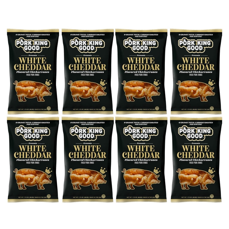 Pork King Good Onion & Sour Cream Flavored Pork Rinds – 7oz Family Size Keto Snack