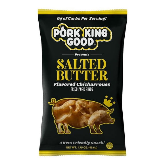 Pork King Good Salted Butter Pork Rinds, 1.75 Oz