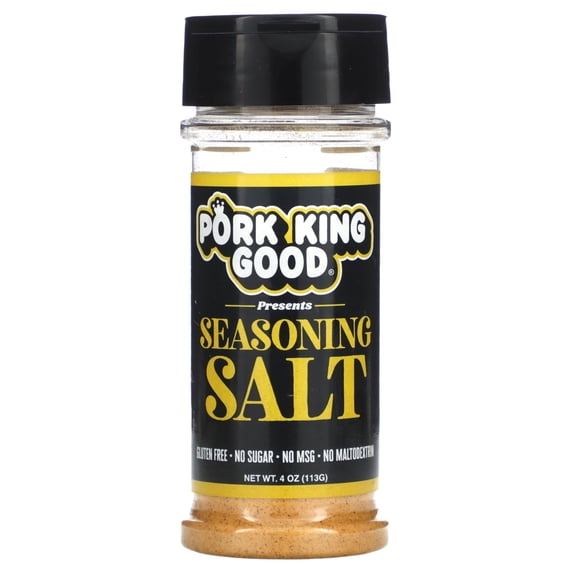 Pork King Good Unflavored Seasoning Salt for Cooking and Popcorn Seasoning - Keto Friendly, Paleo, No MSG, Gluten Free