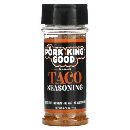Pork King Good Taco Seasoning for Cooking and Popcorn Seasoning - Keto Friendly, Paleo, No MSG, Gluten Free