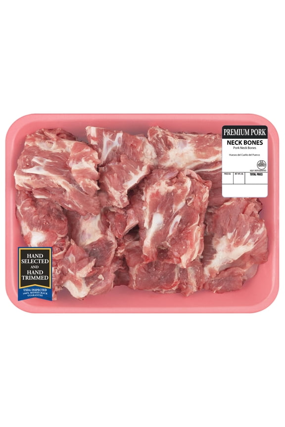 Pork Neckbones Bone-In, 3.0 - 4.7 lb Tray
