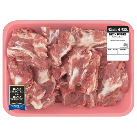 Pork Neckbones Bone-In, 3.0 - 4.7 lb Tray