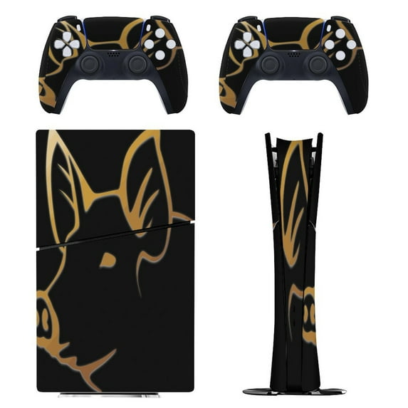 Pork PS5/PS5 Slim Digital Disc Skin Sticker For Console And Controller Skins