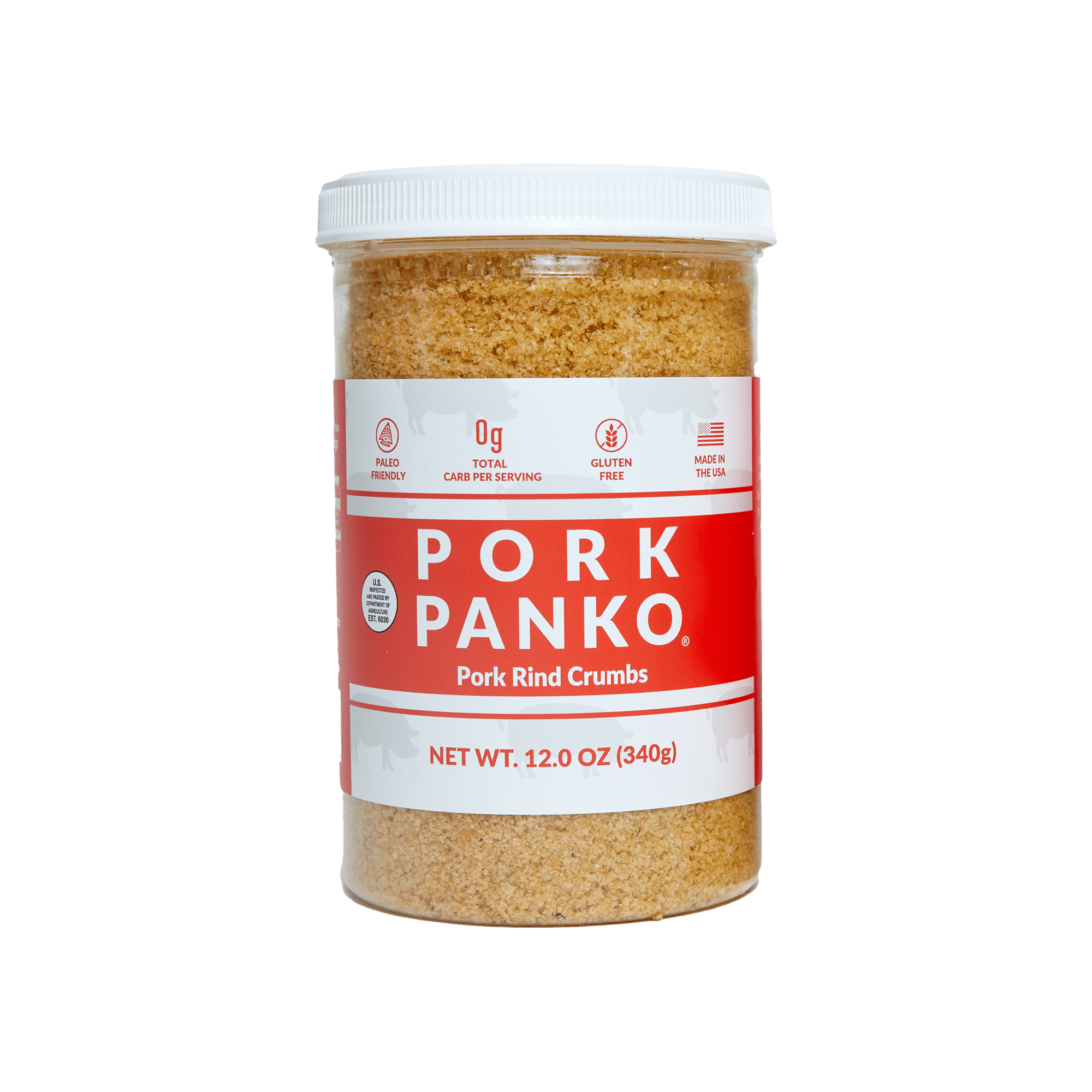  Pork King Good Unseasoned Pork Rind Breadcrumbs (Low Carb Keto  Diet)! Perfect For Ketogenic, Paleo, Gluten-Free, Sugar Free and Bariatric  Diets. Carb free! : Grocery & Gourmet Food