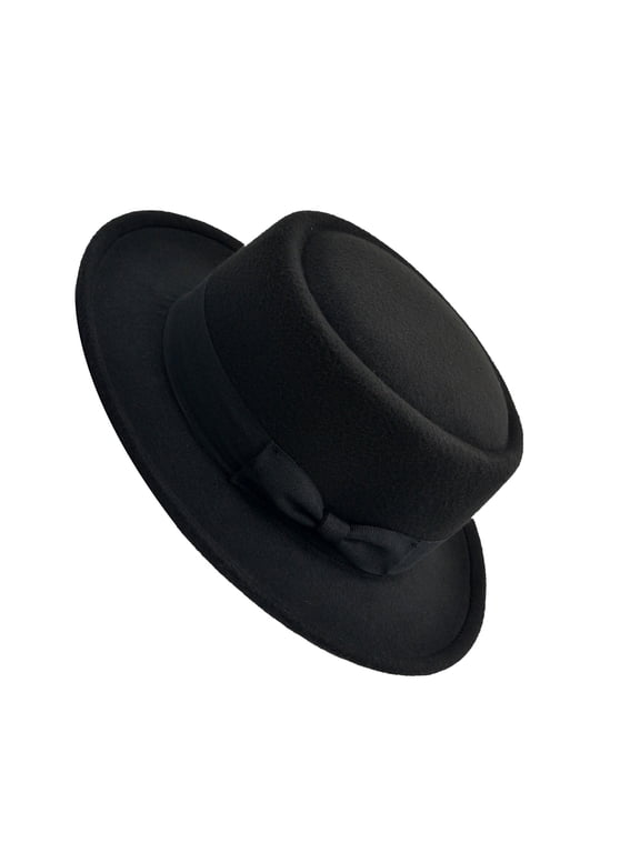 Pork Pie Hat Western Short Brimmed Hat for Women Casual Wear Western Men Women Unisex Wear