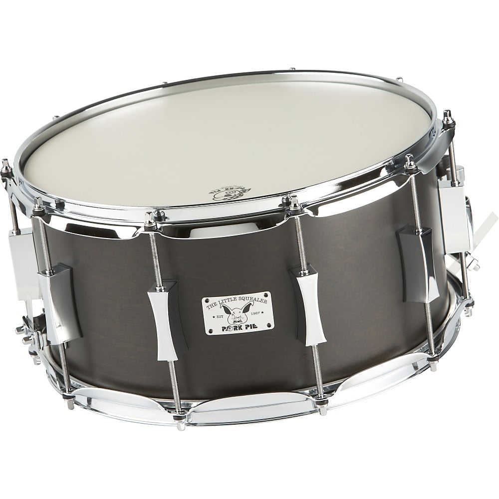 Pork Pie 4x14jpsn 14x4 Usa Custom Mahogany Snare Drum Natural Satin