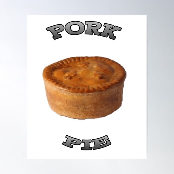 Pork Pie Poster Wall Art, Modern Wall Decor For Living Room Bedroom, 8x12 UNFRAMED