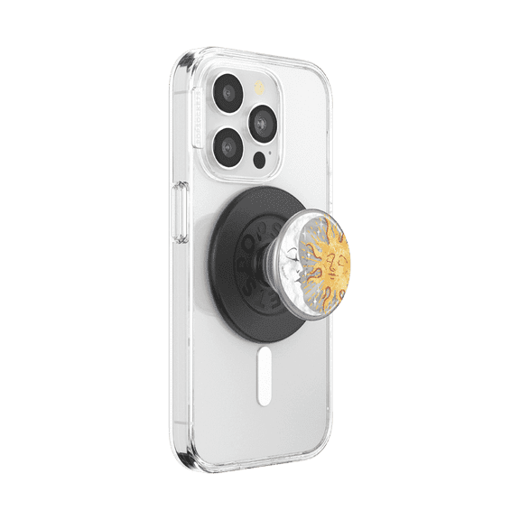 PopSockets Phone Grip for MagSafe, Magnetic Holder, Phone Stand, Blue - Translucent Ocean