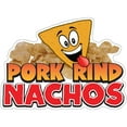 thumbnail image 1 of Pork Rind Nachos 16" Decal Concession Stand Food Truck Sticker, 1 of 2