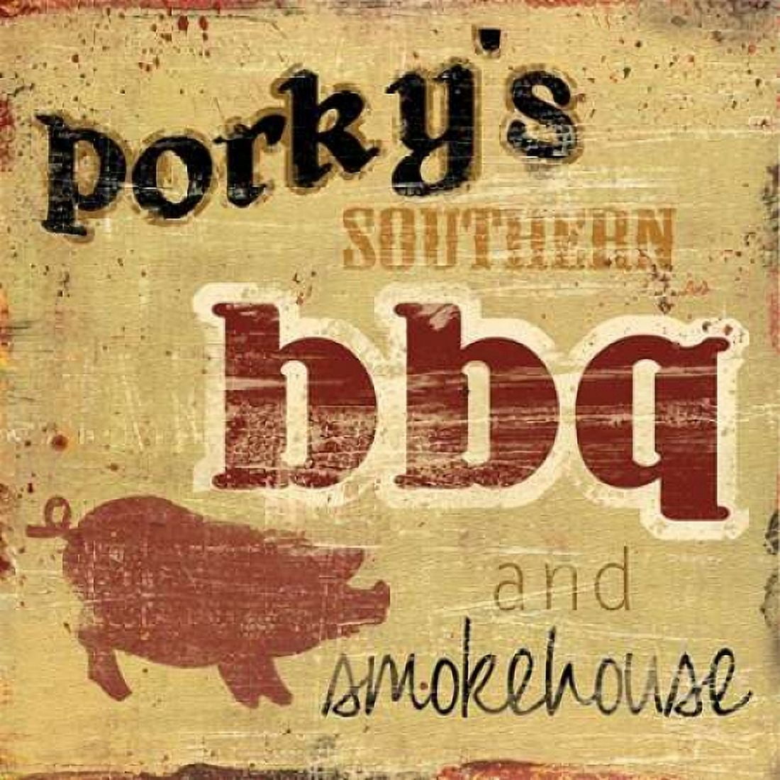 Porkys Southern Canvas Art - Carol Robinson (24 x 24)