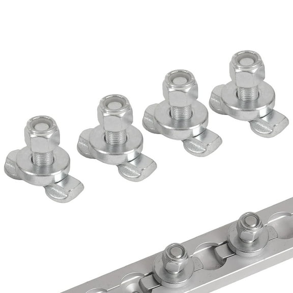 Porotmotor 4PCS L Track Double Lug Threaded Stud Nut Fitting M10