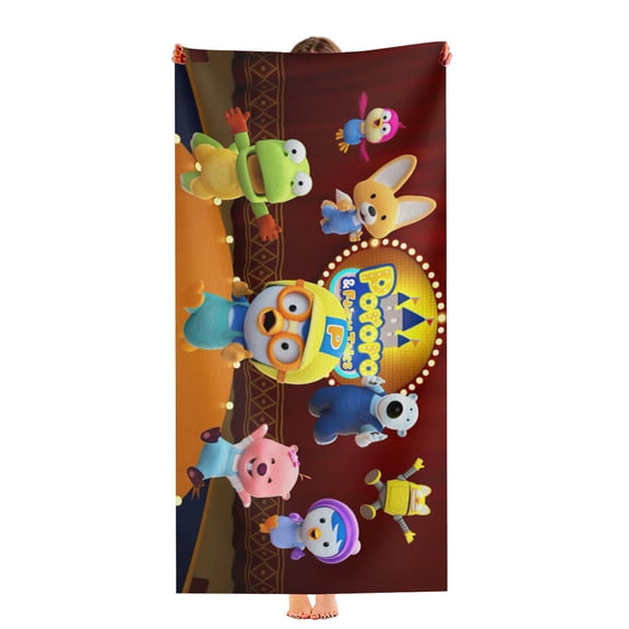 Pororo the Little Penguin Beach Towel Gift for Girls Boys Teenager 30"x60" Quick Drying Pool Towel